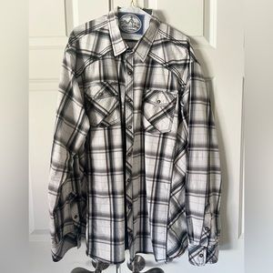 Buckle button down shirt - long sleeve plaid